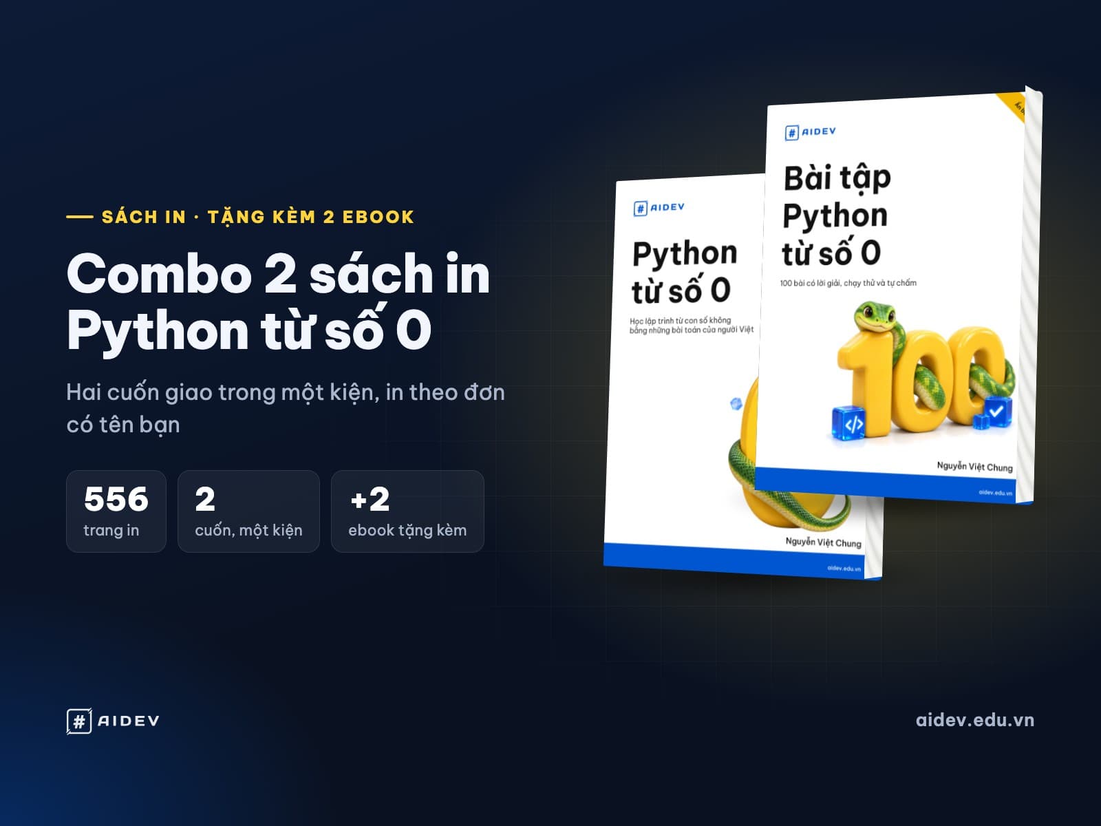 Combo 2 sách Python từ số 0