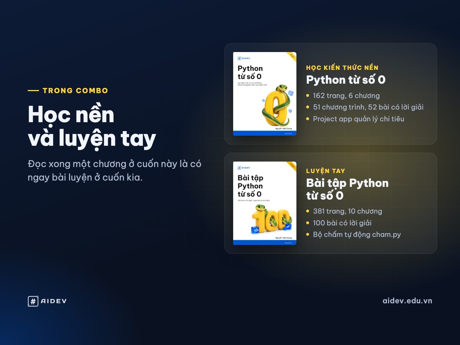 Combo 2 sách Python từ số 0