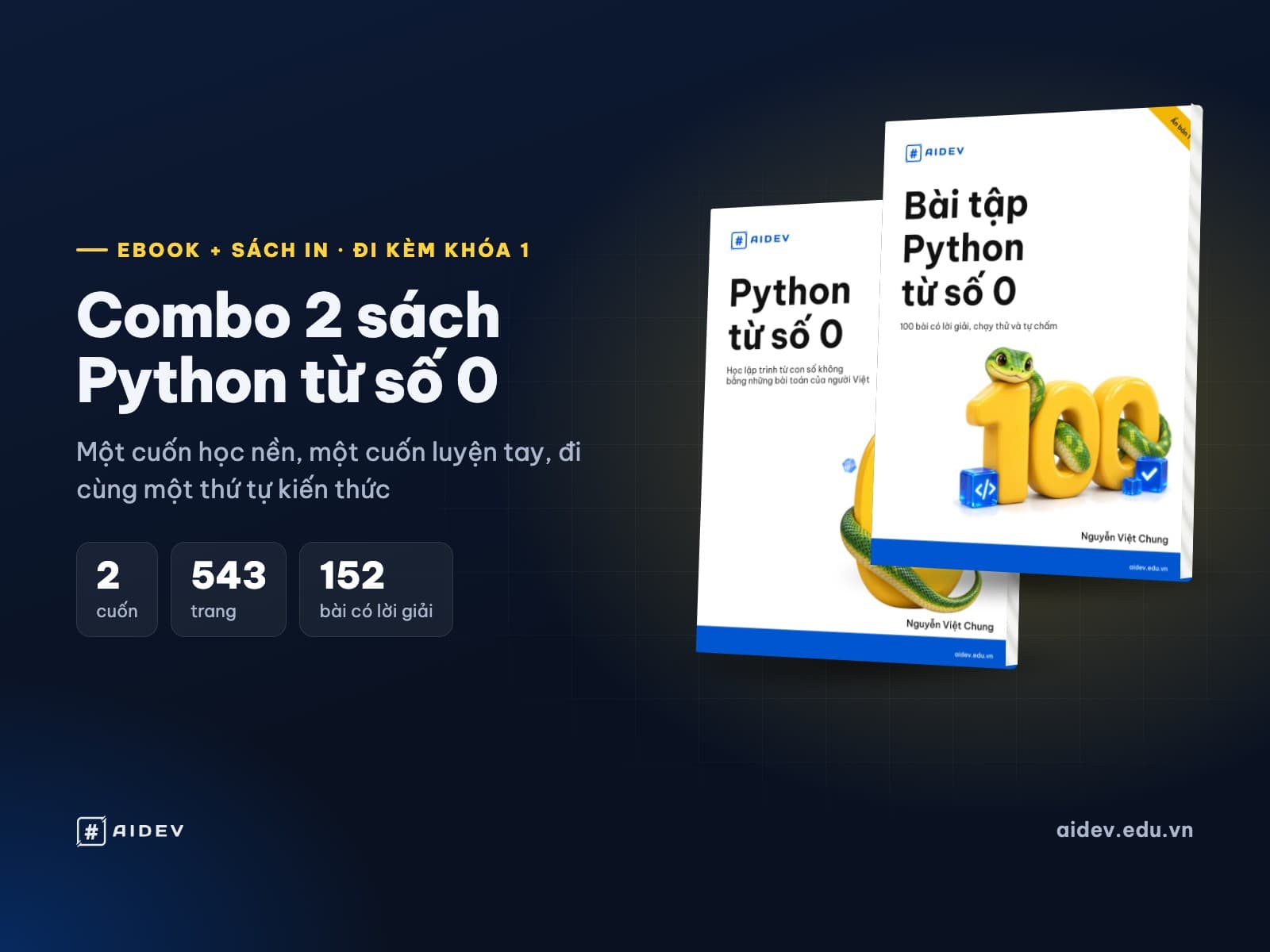 Combo 2 sách Python từ số 0